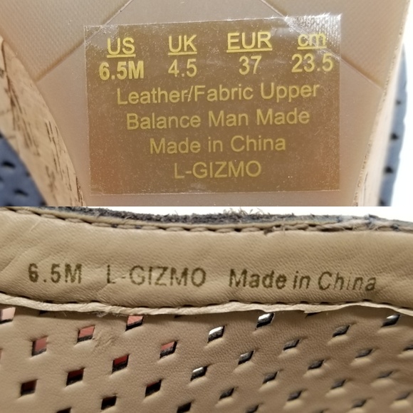 Franco Sarto Gizmo Perforated Wedge Sandals Sz 6.5 - Picture 8 of 8